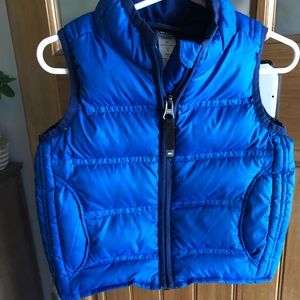 Toddler boy puffy warm vest from REI.